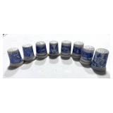 8 Currier and Ives Style Thimbles