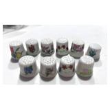 10 Misc. Flower Thimbles