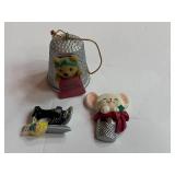 Large Thimble Ornament and Hallmark Thimble Pin