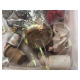Large Bag of Broken or Repaired Thimbles Arts and Crafts