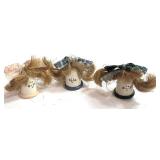 3 Girl Wooden Thimbles