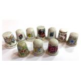 10 Misc. Flower Thimbles