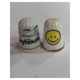 Greyhound and Happy Face Thimbles