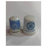 Coats and Clark and Ivory Soap Advertising Thimbles