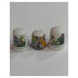 3 Thimbles with Ducks