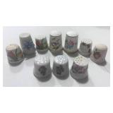 10 Misc. Flower Thimbles