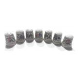 Days of the Week Ceramic Thimbles