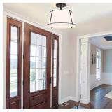 2X - True Fine Crass 2 -Light 15-in Matte Black Semi Flush Mount Light 2X - True Fine Crass 2 -Light 15-in Matte Black Semi Flush Mount Light