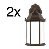 2X - Generation Lighting Sevier 16" Tall Outdoor Wall Sconce 2X - Generation Lighting Sevier 16" Tall Outdoor Wall Sconce
