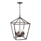 Hukoro 6 -Light Dark Bronze Traditional Geometric Large Hanging Pendant light Hukoro 6 -Light Dark Bronze Traditional Geometric Large Hanging Pendant light