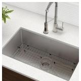 Kraus Standart PRO 30" Single Basin 16 Gauge Stainless Steel Kitchen Sink for Undermount Installations Kraus Standart PRO 30" Single Basin 16 Gauge Stainless Steel Kitchen Sink for Undermount Installations