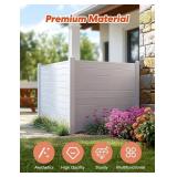 Miscoos Air Conditioner Fence-50 Wx 50" H Trash Can Enclosure Fence with Extended 27.5" Ground Stake Miscoos Air Conditioner Fence-50 Wx 50" H Trash Can Enclosure Fence with Extended 27.5" Ground Stake