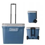 Coleman 316 Series 60QT Ice Chest Rolling Cooler with Wheels, Lakeside Blue Coleman 316 Series 60QT Ice Chest Rolling Cooler with Wheels, Lakeside Blue