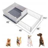 Whelping Pen for Large Breed Dogs, Indoor Whelping Kit for Puppies Birth, White,96"x48"x 19.5" Whelping Pen for Large Breed Dogs, Indoor Whelping Kit for Puppies Birth, White,96"x48"x 19.5"