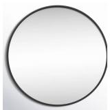 48” Round Wall mounted Mirrer - Black Frame 48” Round Wall mounted Mirrer - Black Frame