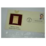 Presidential and Obama Coin Collections, Nixon Gold Stamp FDC Presidential and Obama Coin Collections, Nixon Gold Stamp FDC