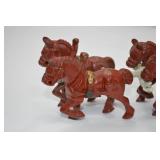 Antique Cast Iron Horse-Drawn Wagon Toy Antique Cast Iron Horse-Drawn Wagon Toy