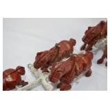 Antique Cast Iron Horse-Drawn Wagon Toy Antique Cast Iron Horse-Drawn Wagon Toy