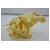 Ivory-Toned Elephant Figurine Pair - Home Decor Accent Ivory-Toned Elephant Figurine Pair - Home Decor Accent
