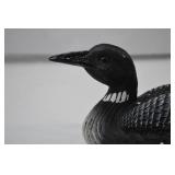 Black and White Loon Decor Figurine, 12 Inches Black and White Loon Decor Figurine, 12 Inches