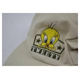 Looney Tunes Tweety Cap - 1999 Warner Bros Beige Hat Looney Tunes Tweety Cap - 1999 Warner Bros Beige Hat