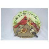 Welcome Friends Bird Theme Wall Plaque, 12-Inch, Multicolor Relief Welcome Friends Bird Theme Wall Plaque, 12-Inch, Multicolor Relief
