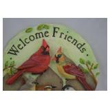Welcome Friends Bird Theme Wall Plaque, 12-Inch, Multicolor Relief Welcome Friends Bird Theme Wall Plaque, 12-Inch, Multicolor Relief
