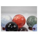 Crystal Sphere and Pyramid Collection - Mixed Gemstones and Specimens Crystal Sphere and Pyramid Collection - Mixed Gemstones and Specimens