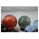 Crystal Sphere and Pyramid Collection - Mixed Gemstones and Specimens Crystal Sphere and Pyramid Collection - Mixed Gemstones and Specimens