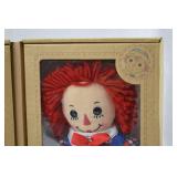 Raggedy Ann and Andy Boxed Dolls Set with Certificate of Authenticity Raggedy Ann and Andy Boxed Dolls Set with Certificate of Authenticity