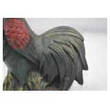 Vintage Painted Cast Iron Rooster Doorstop Vintage Painted Cast Iron Rooster Doorstop
