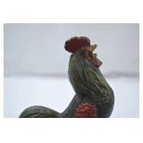 Vintage Painted Cast Iron Rooster Doorstop Vintage Painted Cast Iron Rooster Doorstop