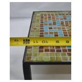 Pair of Mosaic Tile Top Square Plant Stands/Tables 13" x 13" x 6" Pair of Mosaic Tile Top Square Plant Stands/Tables 13" x 13" x 6"