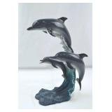 Danbury Mint Riding the Wave Dolphin Sculpture by Mike Atkinson Danbury Mint Riding the Wave Dolphin Sculpture by Mike Atkinson