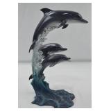 Danbury Mint Riding the Wave Dolphin Sculpture by Mike Atkinson Danbury Mint Riding the Wave Dolphin Sculpture by Mike Atkinson