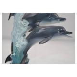 Danbury Mint Riding the Wave Dolphin Sculpture by Mike Atkinson Danbury Mint Riding the Wave Dolphin Sculpture by Mike Atkinson