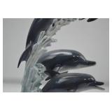 Danbury Mint Riding the Wave Dolphin Sculpture by Mike Atkinson Danbury Mint Riding the Wave Dolphin Sculpture by Mike Atkinson