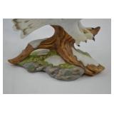 Homco Masterpiece Porcelain Arctic Flight Owl Figurine 1991 Homco Masterpiece Porcelain Arctic Flight Owl Figurine 1991