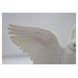 White Dove Porcelain Figurine Pair on Branch White Dove Porcelain Figurine Pair on Branch