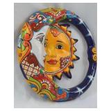 Talavera Sun and Moon Wall Art, 13 Inch, Made in Mexico Talavera Sun and Moon Wall Art, 13 Inch, Made in Mexico