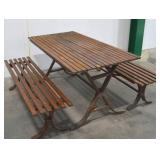 Unique Outdoor Sturdy Metal Picnic Table with Benches Unique Outdoor Sturdy Metal Picnic Table with Benches