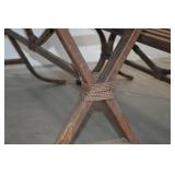 Unique Outdoor Sturdy Metal Picnic Table with Benches Unique Outdoor Sturdy Metal Picnic Table with Benches