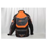FXR Racing X-Cross Snowmobile Jacket XL Black Orange FXR Racing X-Cross Snowmobile Jacket XL Black Orange