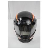 Arctic Cat Full Face Snowmobile Helmet Black Orange Arctic Cat Full Face Snowmobile Helmet Black Orange