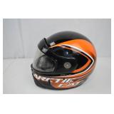 Arctic Cat Full Face Snowmobile Helmet Black Orange Arctic Cat Full Face Snowmobile Helmet Black Orange