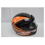 Arctic Cat Full Face Snowmobile Helmet Black Orange Arctic Cat Full Face Snowmobile Helmet Black Orange