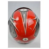 Polaris Full Face Motorcycle Helmet Red Black Silver Polaris Full Face Motorcycle Helmet Red Black Silver