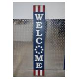 Home Decor Lot - Home Sweet Home and Patriotic Welcome Signs Home Decor Lot - Home Sweet Home and Patriotic Welcome Signs