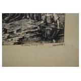 Pair Framed Religious Prints After Munkacsy Mihaly, Signed Pair Framed Religious Prints After Munkacsy Mihaly, Signed