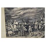Pair Framed Religious Prints After Munkacsy Mihaly, Signed Pair Framed Religious Prints After Munkacsy Mihaly, Signed